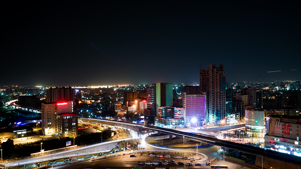 Addis Ababa by night, Photo by Thought Leader Global Media, building the next heritage.